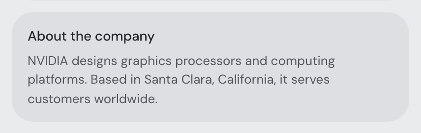 About the company