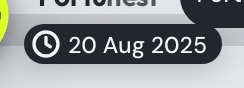 Past-date header pill and return to Today