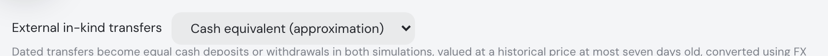 Cash-equivalent transfer option
