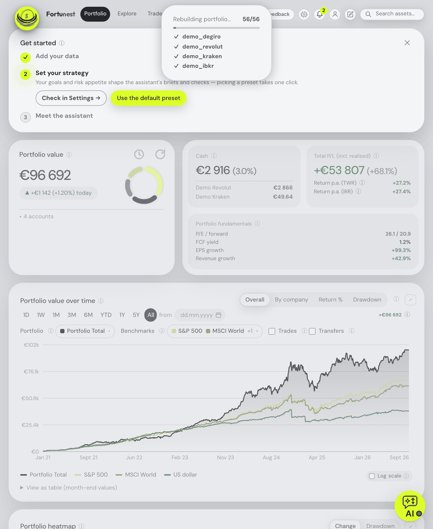 Upload progress with the dashboard retained
