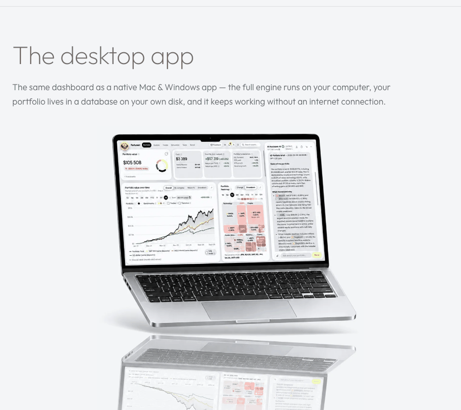 Desktop app overview