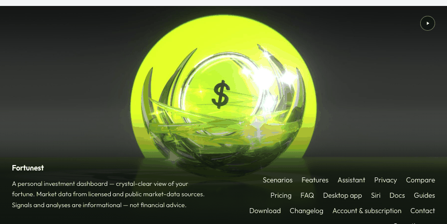 Crystal footer and pause control